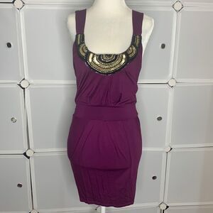 Solemio Beaded tank Dress Size Small